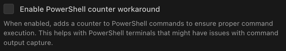 PowerShell counter workaround checkbox